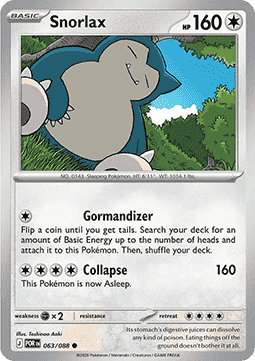 Snorlax 063/088 — Perfect Order (English Pokémon TCG card)