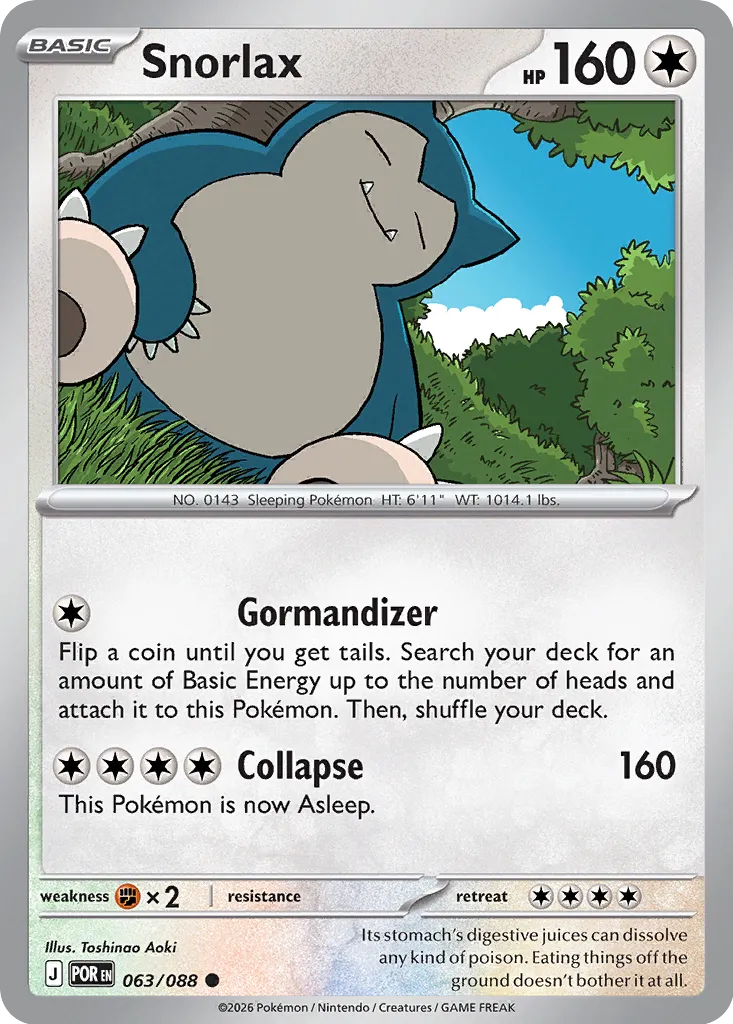 Snorlax 063/124 — Perfect Order (English Pokémon TCG card)