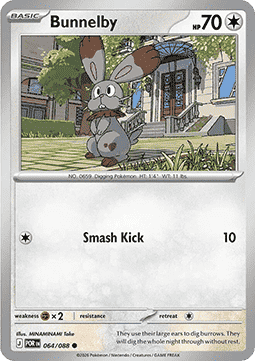 Bunnelby 064/088 — Perfect Order (English Pokémon TCG card)