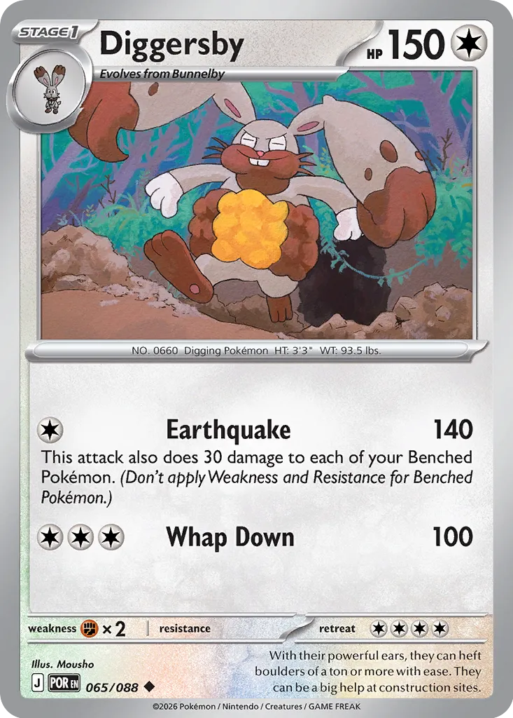 Diggersby 065/124 — Perfect Order (English Pokémon TCG card)