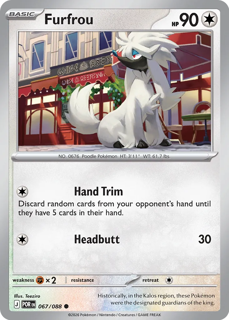 Furfrou 067/124 — Perfect Order (English Pokémon TCG card)