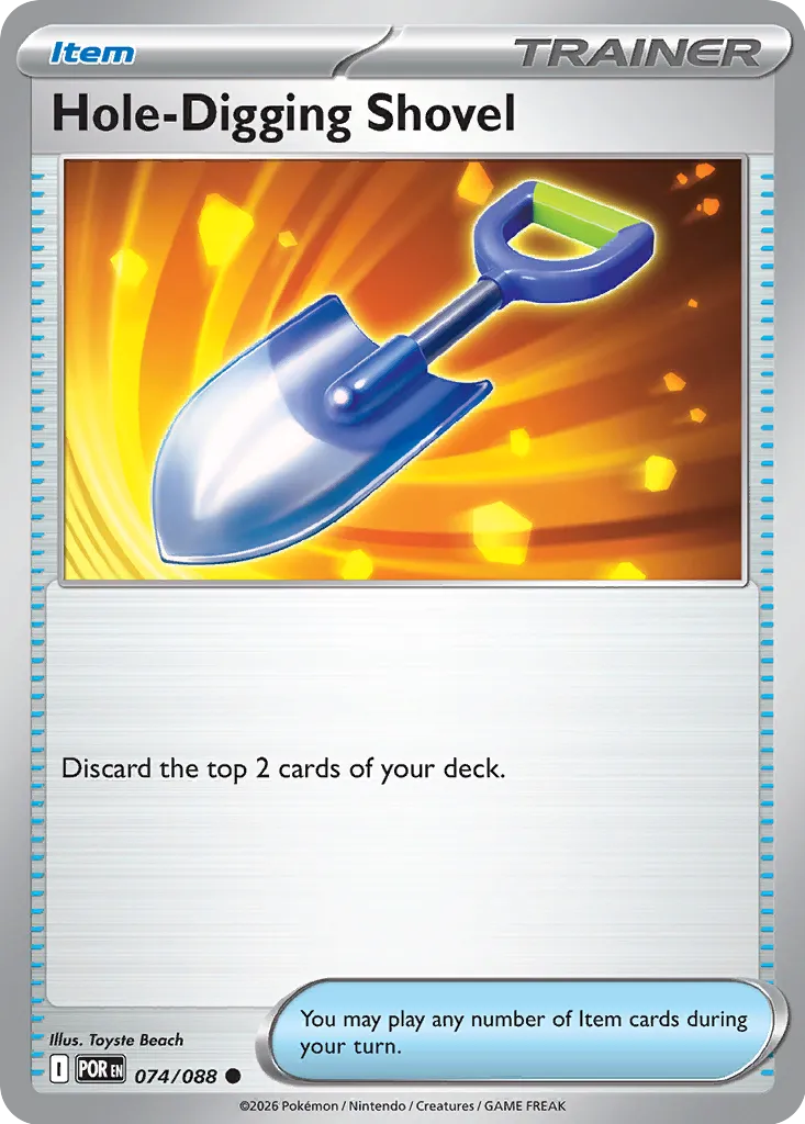 Hole-Digging Shovel 074/124 — Perfect Order (English Pokémon TCG card)