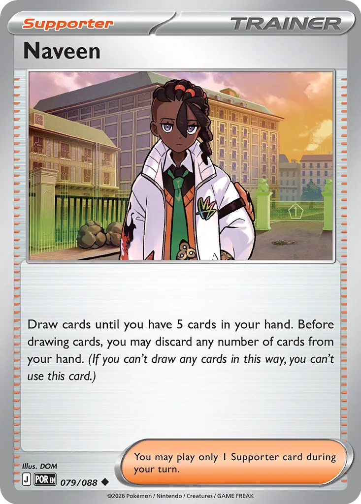 Naveen 079/124 — Perfect Order (English Pokémon TCG card)