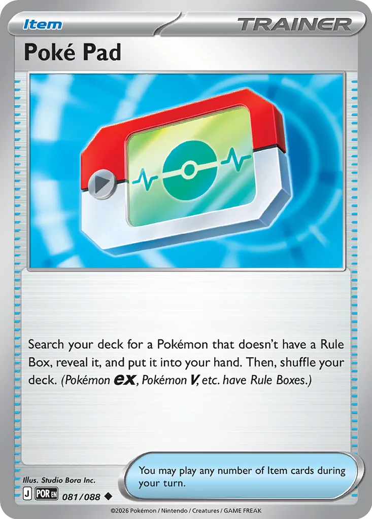 Poké Pad 081/124 — Perfect Order (English Pokémon TCG card)
