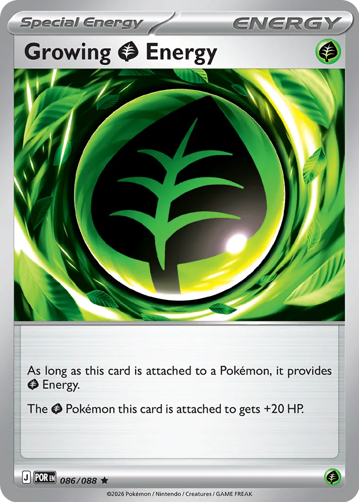 Growing Grass Energy 086/124 — Perfect Order (English Pokémon TCG card)