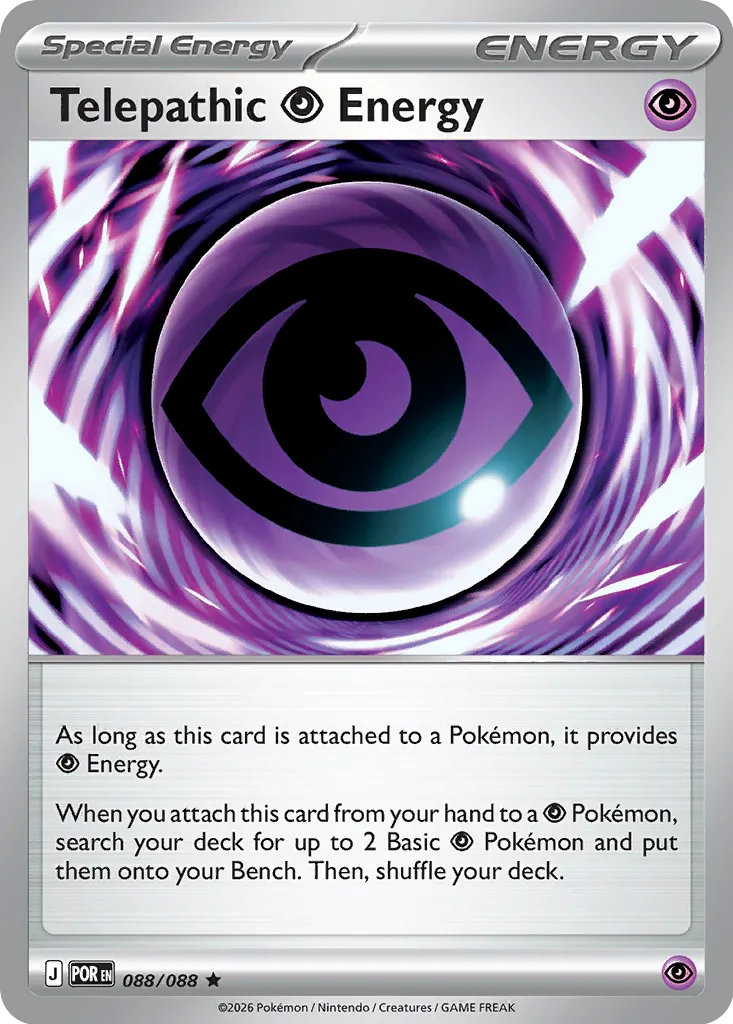 Telepathic Psychic Energy 088/124 — Perfect Order (English Pokémon TCG card)