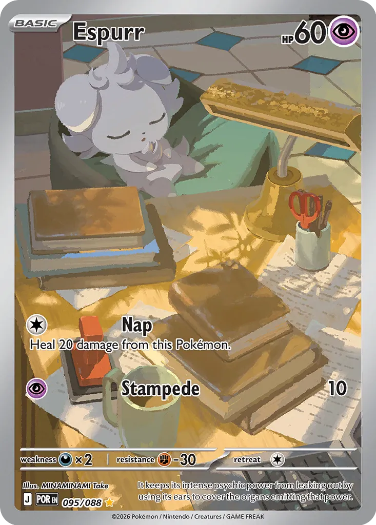 Espurr 095/124 — Perfect Order (English Pokémon TCG card)