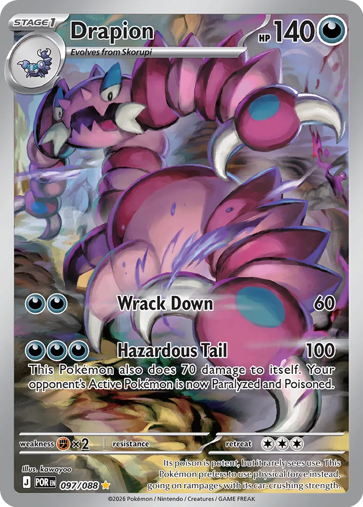 Drapion 097/124 — Perfect Order (English Pokémon TCG card)