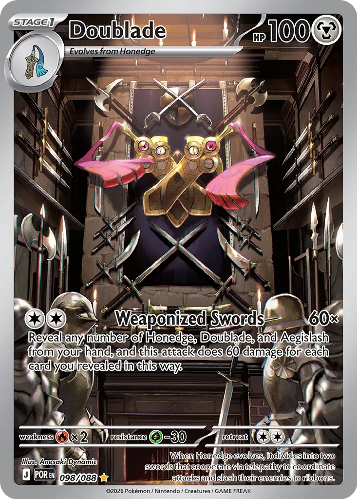 Doublade 098/124 — Perfect Order (English Pokémon TCG card)