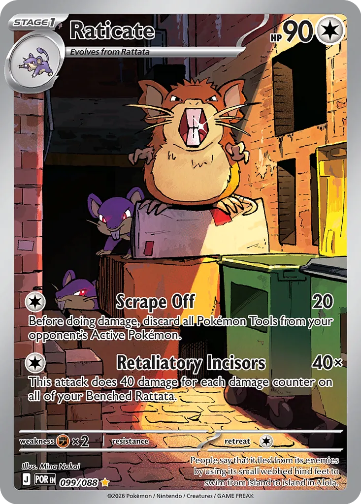Raticate 099/124 — Perfect Order (English Pokémon TCG card)