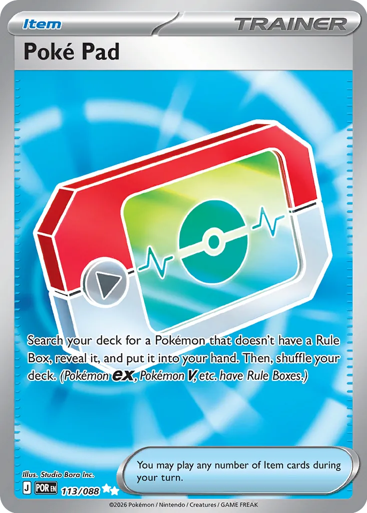 Poké Pad 113/124 — Perfect Order (English Pokémon TCG card)