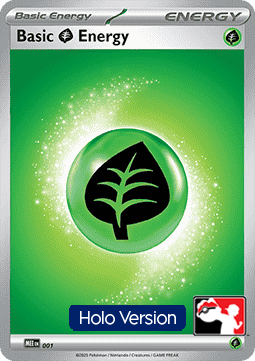 Basic Grass Energy 001 — Play! Pokemon Prize Pack Series Nine (English Pokémon TCG card)