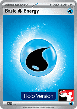 Basic Water Energy 003 — Play! Pokemon Prize Pack Series Nine (English Pokémon TCG card)