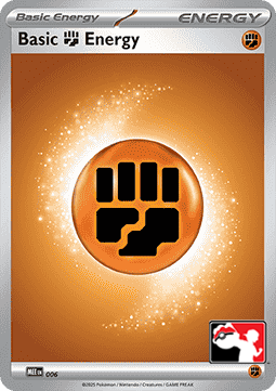 Basic Fighting Energy 006 — Play! Pokemon Prize Pack Series Nine (English Pokémon TCG card)