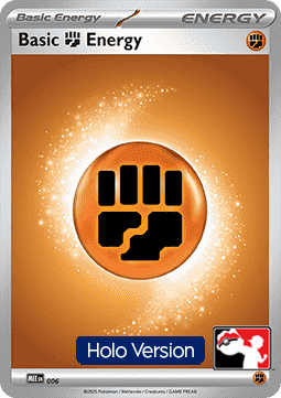 Basic Fighting Energy 006 — Play! Pokemon Prize Pack Series Nine (English Pokémon TCG card)