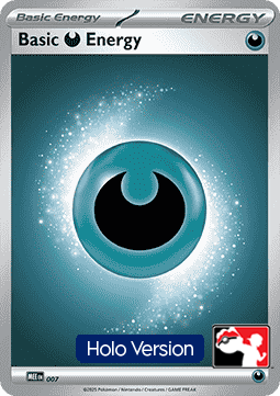 Basic Darkness Energy 007 — Play! Pokemon Prize Pack Series Nine (English Pokémon TCG card)