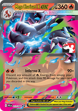 Mega Charizard X ex 013 — Play! Pokemon Prize Pack Series Nine (English Pokémon TCG card)