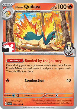 Ethan's Quilava 033 — Play! Pokemon Prize Pack Series Nine (English Pokémon TCG card)