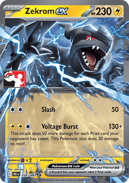 Zekrom ex 034 — Play! Pokemon Prize Pack Series Nine (English Pokémon TCG card)