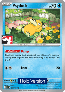 Psyduck 039 — Play! Pokemon Prize Pack Series Nine (English Pokémon TCG card)