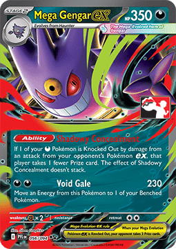 Mega Gengar ex 056 — Play! Pokemon Prize Pack Series Nine (English Pokémon TCG card)