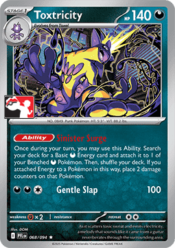 Toxtricity 068 — Play! Pokemon Prize Pack Series Nine (English Pokémon TCG card)