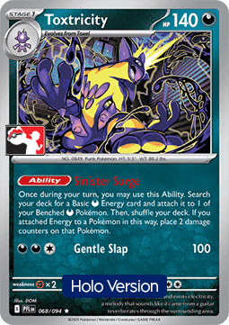 Toxtricity 068 — Play! Pokemon Prize Pack Series Nine (English Pokémon TCG card)