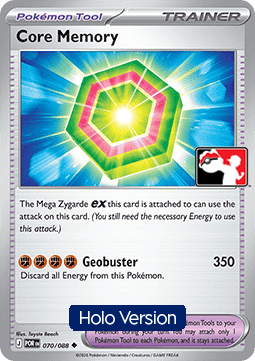 Core Memory 070 — Play! Pokemon Prize Pack Series Nine (English Pokémon TCG card)