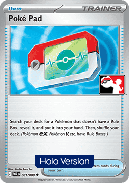 Poké Pad 081 — Play! Pokemon Prize Pack Series Nine (English Pokémon TCG card)