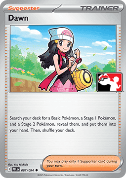 Dawn 087 — Play! Pokemon Prize Pack Series Nine (English Pokémon TCG card)