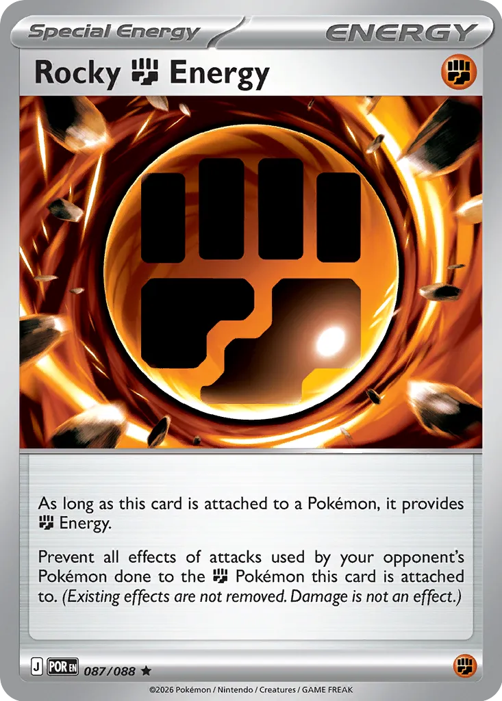 Rocky Fighting Energy 087 — Play! Pokemon Prize Pack Series Nine (English Pokémon TCG card)