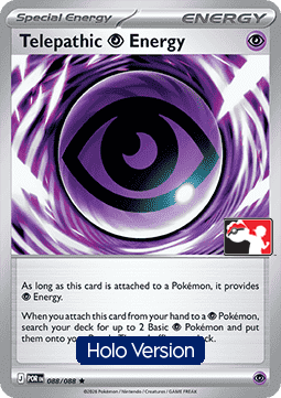 Telepathic Psychic Energy 088 — Play! Pokemon Prize Pack Series Nine (English Pokémon TCG card)