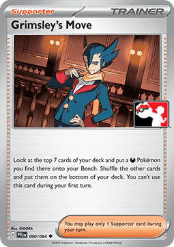 Grimsley's Move 090 — Play! Pokemon Prize Pack Series Nine (English Pokémon TCG card)
