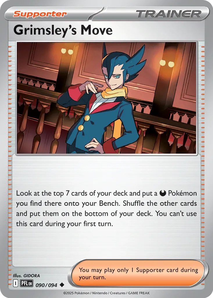 Grimsley's Move 090 — Play! Pokemon Prize Pack Series Nine (English Pokémon TCG card)