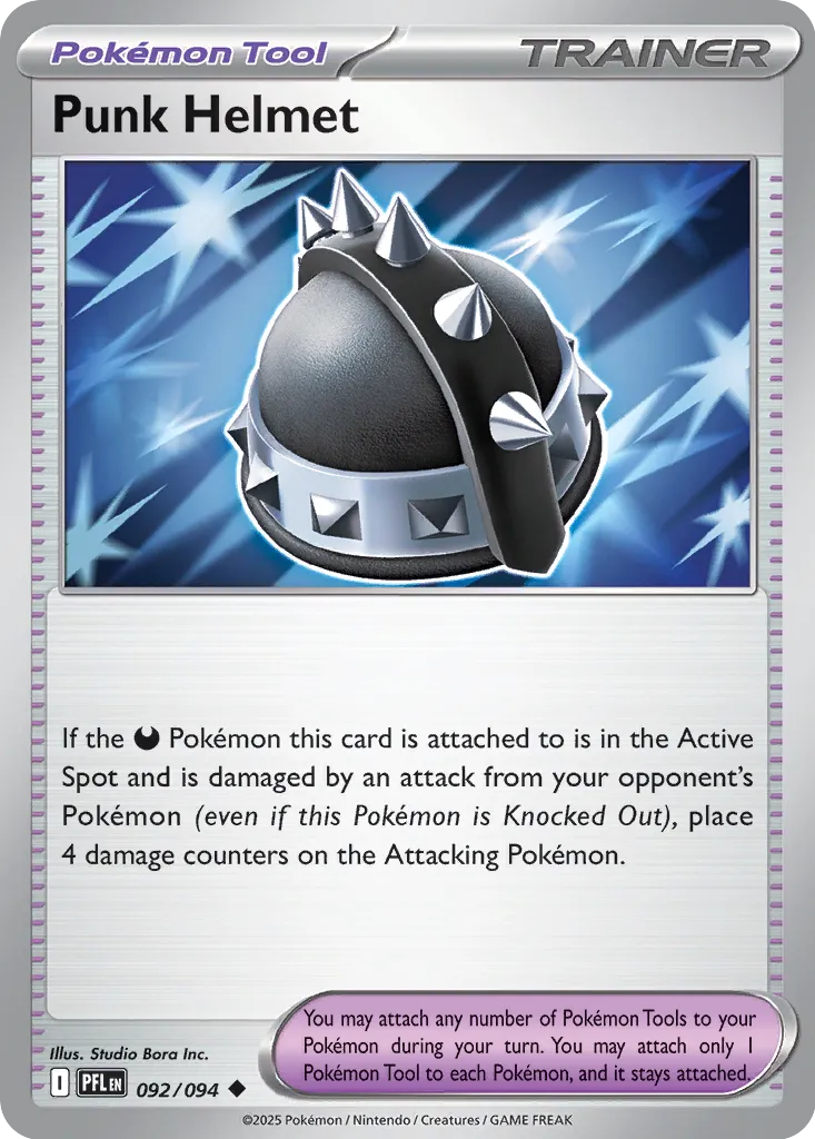 Punk Helmet 092 — Play! Pokemon Prize Pack Series Nine (English Pokémon TCG card)