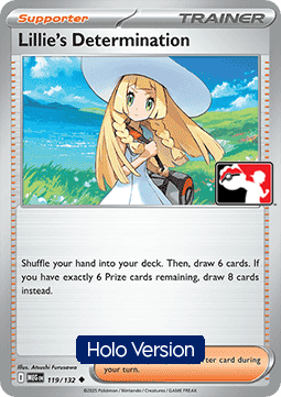 Lillie's Determination 119 — Play! Pokemon Prize Pack Series Nine (English Pokémon TCG card)
