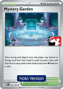 Mystery Garden 122 — Play! Pokemon Prize Pack Series Nine (English Pokémon TCG card)