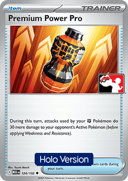 Premium Power Pro 124 — Play! Pokemon Prize Pack Series Nine (English Pokémon TCG card)