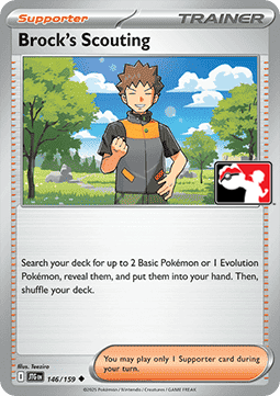 Brock's Scouting 146 — Play! Pokemon Prize Pack Series Nine (English Pokémon TCG card)