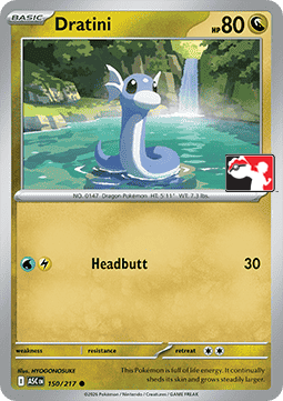 Dratini 150 — Play! Pokemon Prize Pack Series Nine (English Pokémon TCG card)