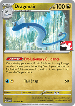 Dragonair 151 — Play! Pokemon Prize Pack Series Nine (English Pokémon TCG card)