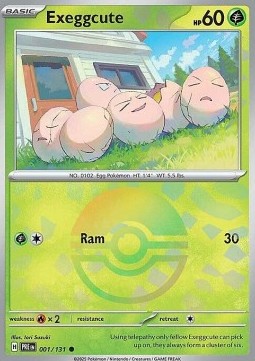 Exeggcute 001 — Prismatic Evolutions: Additionals Singles (English Pokémon TCG card)