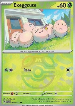 Exeggcute 001 — Prismatic Evolutions: Additionals Singles (English Pokémon TCG card)