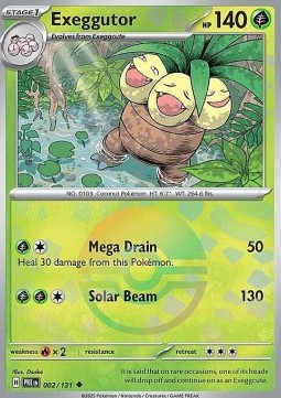Exeggutor 002 — Prismatic Evolutions: Additionals Singles (English Pokémon TCG card)
