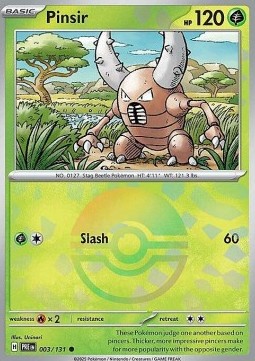 Pinsir 003 — Prismatic Evolutions: Additionals Singles (English Pokémon TCG card)