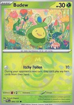 Budew 004 — Prismatic Evolutions: Additionals Singles (English Pokémon TCG card)