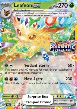 Leafeon ex 006 — Prismatic Evolutions: Additionals Singles (English Pokémon TCG card)