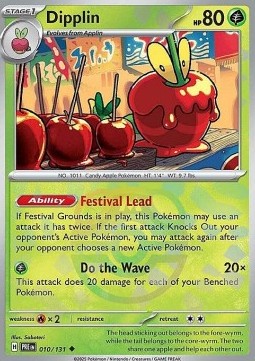Dipplin 010 — Prismatic Evolutions: Additionals Singles (English Pokémon TCG card)
