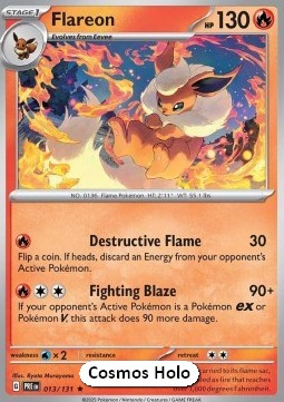 Flareon 013 — Prismatic Evolutions: Additionals Singles (English Pokémon TCG card)