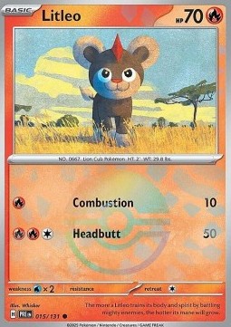 Litleo 015 — Prismatic Evolutions: Additionals Singles (English Pokémon TCG card)